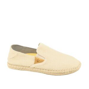 OluKai Kaula Pa'a Kapa Espadrille Slip On Flats Womens 5 Summer Casual Comfort